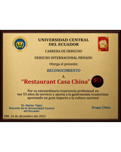 Reconocimiento Universidad Central